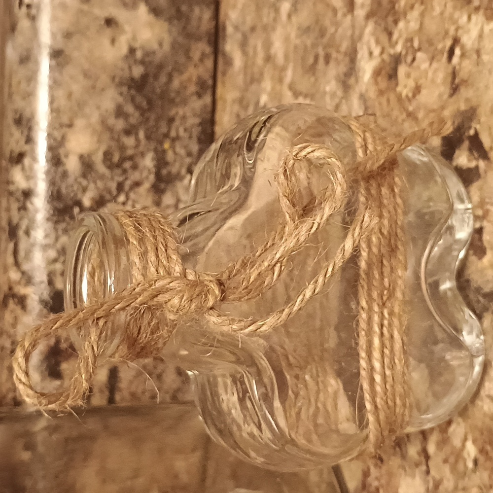 Rustic Boho Sheek Glass Vase Set with Twine Accents. Three Varieties All New - Picture 9 of 10